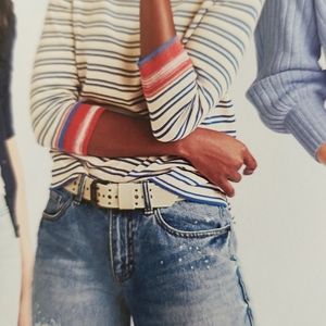 Cabi Horizontal Stripe Knit Top